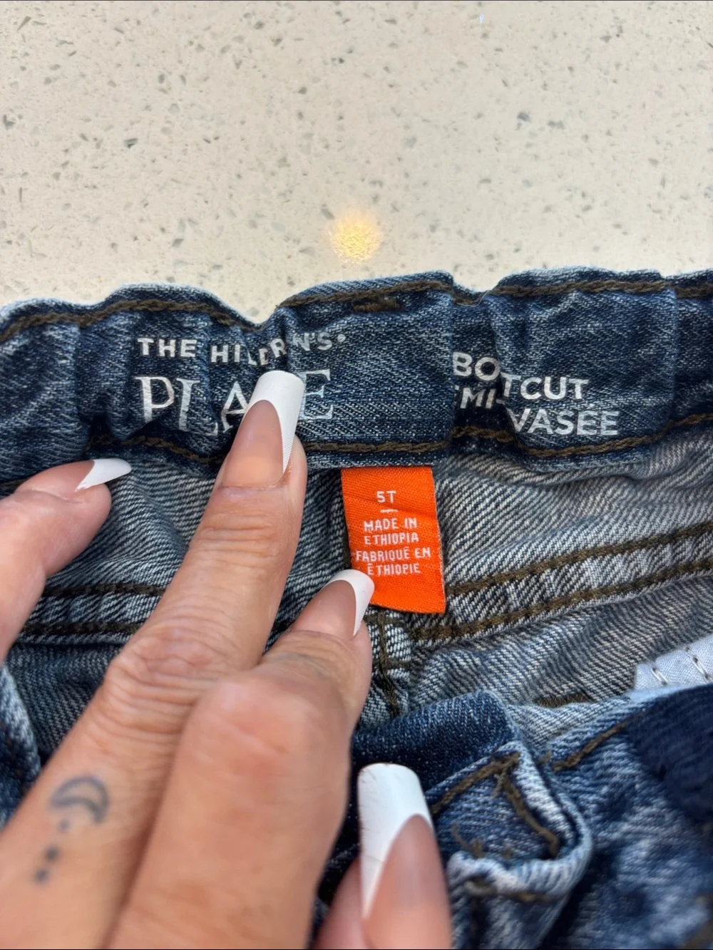The Children's Place blue distressed kids jeans